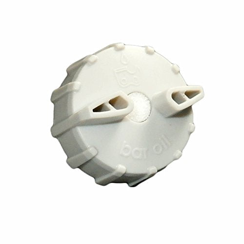 RYOBI Homelite 310983001 Genuine Oil Cap Assembly for RY40050 Pole Saw Attachment, Compatible with Lawn Mower, White Metal Plastic
