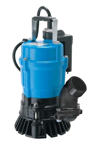 Tsurumi Pump HSE2.4S 2" 1/2HP Submersible Trash Pump with Automatic Relay Switch Blue