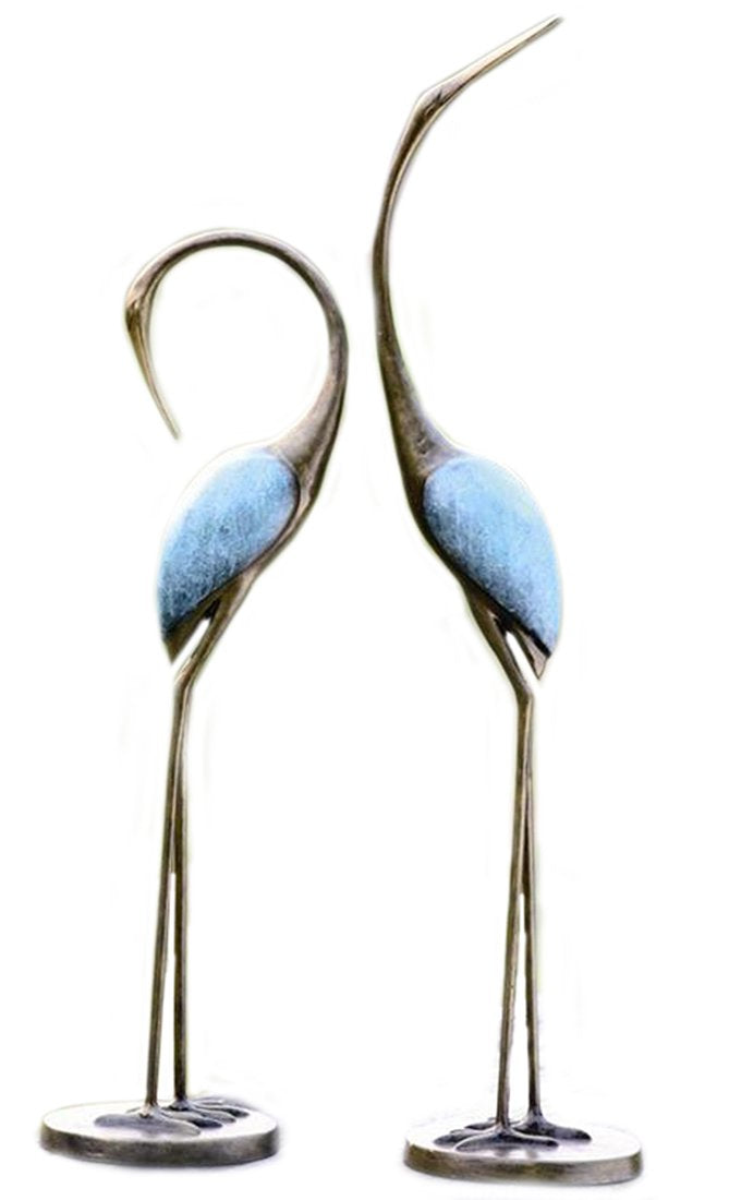 Anecdotal Aardvark Stylized Garden Crane Pair