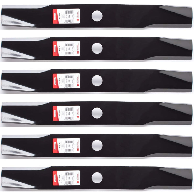 6PK Oregon 91-438 Heavy Duty Blades for 60 Kubota K5647-34340, K5651-34340