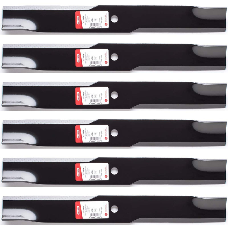 Oregon 6PK 91-509 Heavy Duty Blades for 60 Hustler Super Z, XR-7, Z