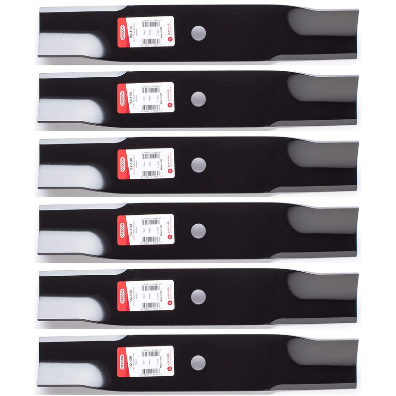 6PK Oregon 92-139 High Lift Blades for 48 Cub Cadet 742-04417, 942-04417