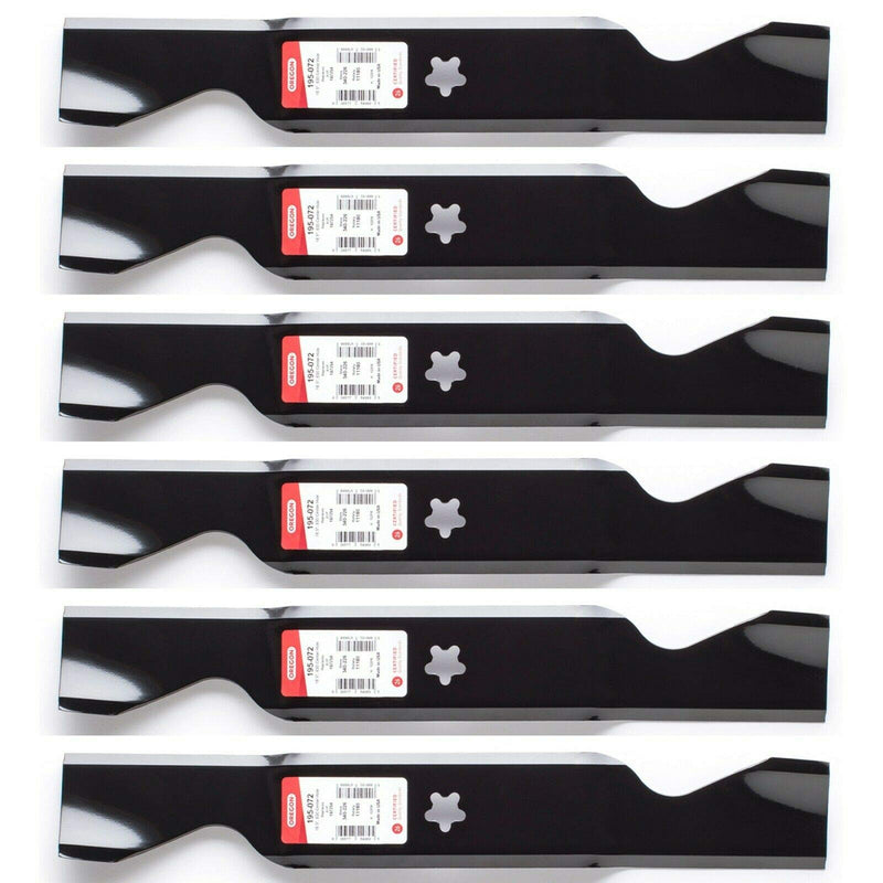 Oregon 6PK 195-072 Mower Blade for 54 Husqvarna YTH24V54