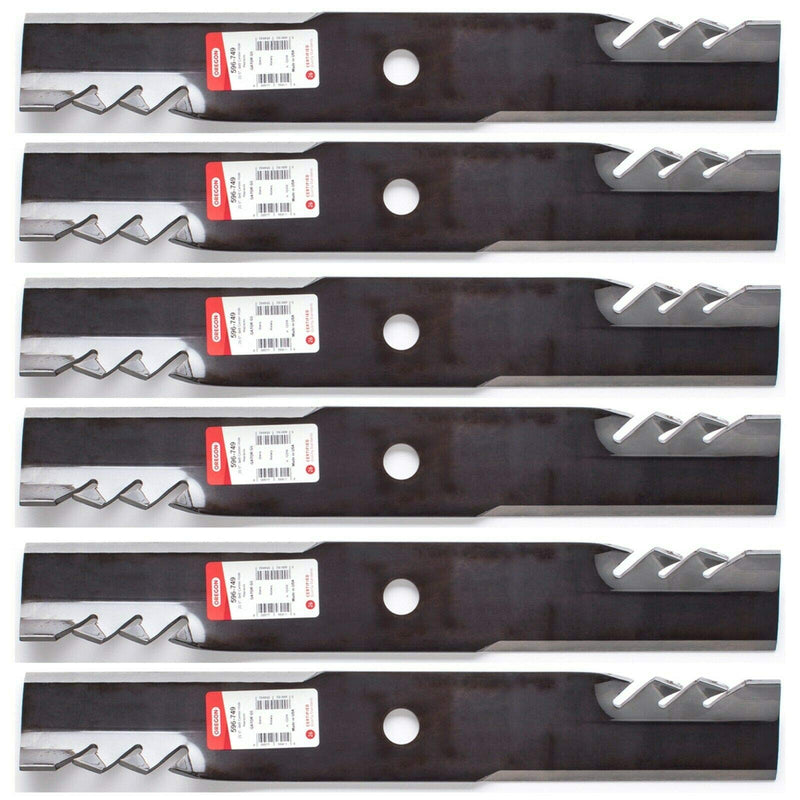 6PK Oregon 596-749 G5 Gator Blade for Exmark 60 Radius S-Series RAS708GEM60RC3