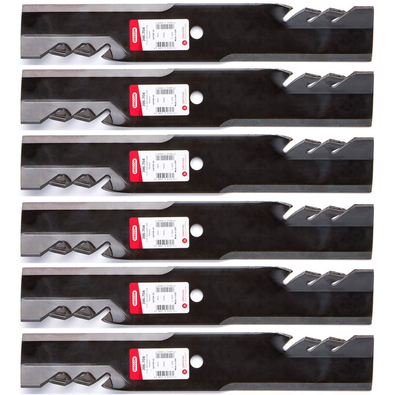 Oregon 6PK 396-704 G6 Gator Blades for 52 Hustler 603848, 603995, 783753