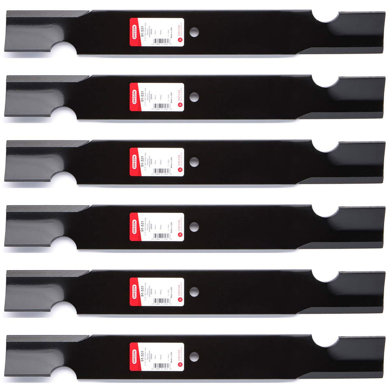 Oregon 6PK 91-531 Heavy Duty Blades for 61 Grasshopper 320242, 320243, 320245