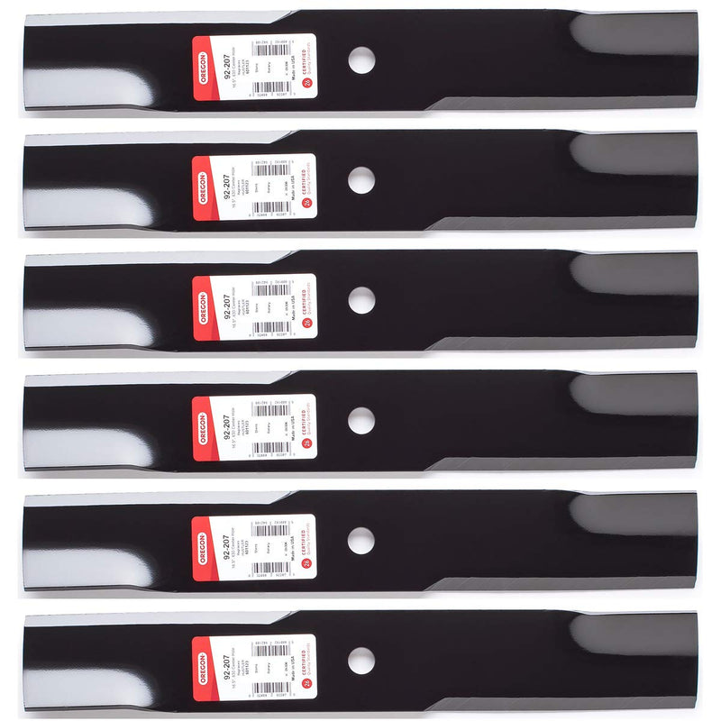 Oregon 6PK 92-207 Replacement Blades for 48 Hustler 795757, 796623, 796631