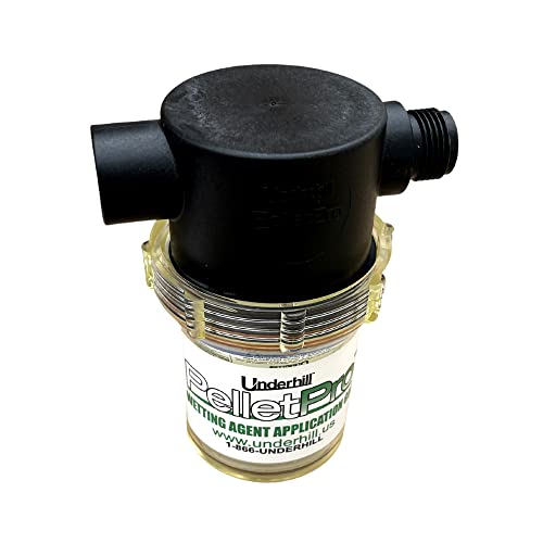 Underhill PelletPro Inline Applicator for Garden Hose Tap, 3/4" GHT Male, 3/4" GHT Female, Quick Coupler Connector, Valve Attachment for Wetting Agent and Fertilizer Hose End Sprayer, A-PPQ-075