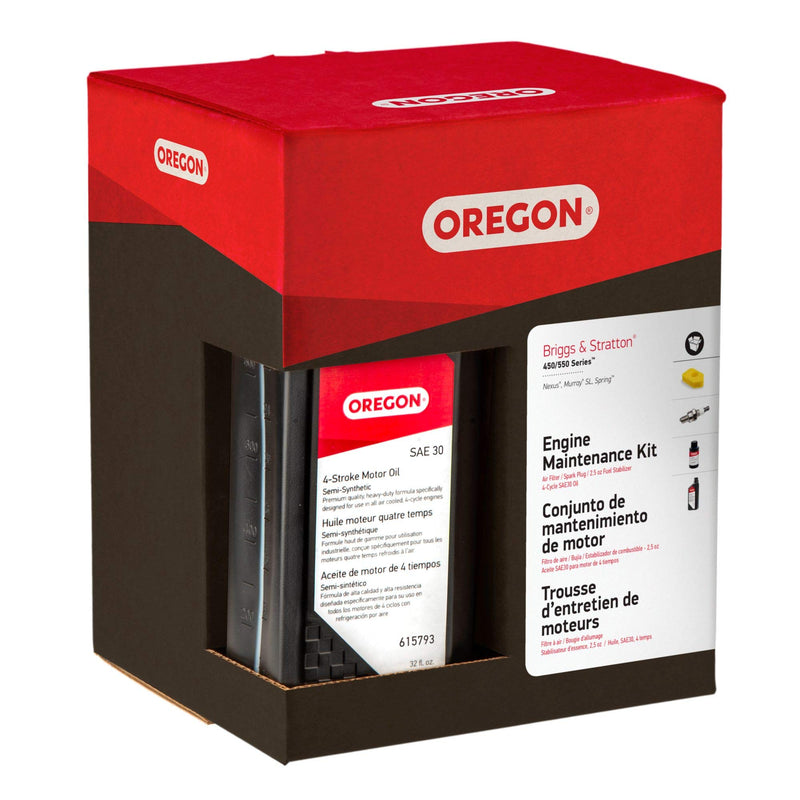 Oregon Lawn Mower Engine Tune-Up Maintenance Kit for Briggs & Stratton 450/550 Series Engines (01-110), Red