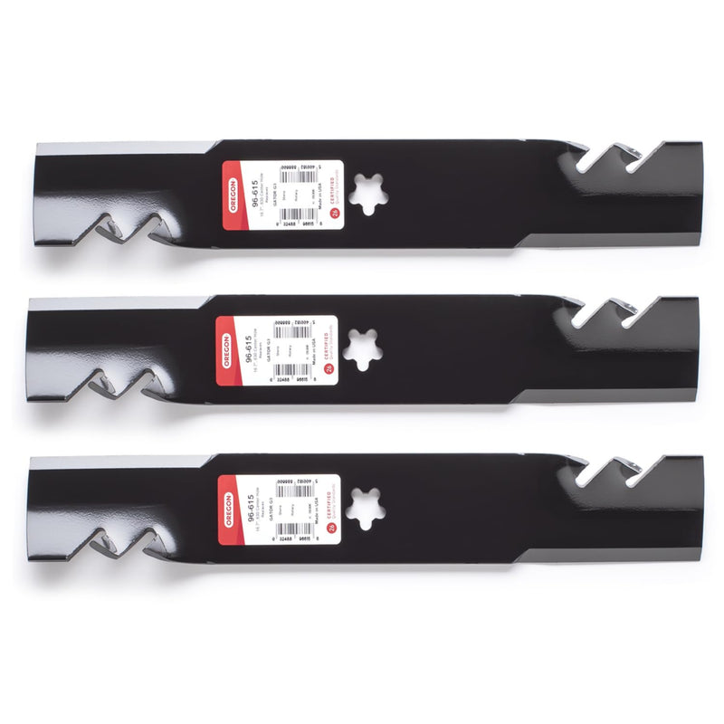 Set of 3, Genuine Gator 3-in-1 Mulcher Blades to Replace Craftsman, Poulan, Husqvarna Blade 180054, 173920, 173921, 532180054, 532173920, 532173921.