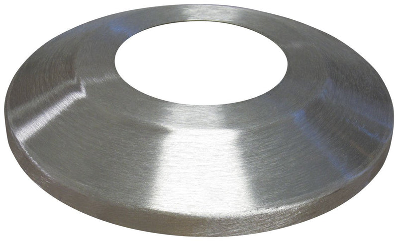 EDER Flag Mfg Standard Profile Aluminum Flash Collar- Silver, 3" Pole Diameter, 12" Outside Diameter