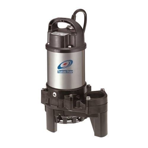 Tsurumi Pump 3-PN | Submersible Pond Pump/Waterfall Pump | 1/3 HP, 115V, 2 in Discharge | Ideal Water Feature Pump for Ponds, Fountains, Waterfalls | 59 GPM / 3540 GPH