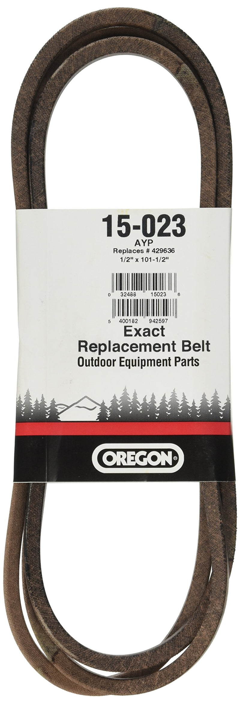 Oregon 15-023 Deck Belt 1/2 by 101-1/2 Lawn Mower Belts